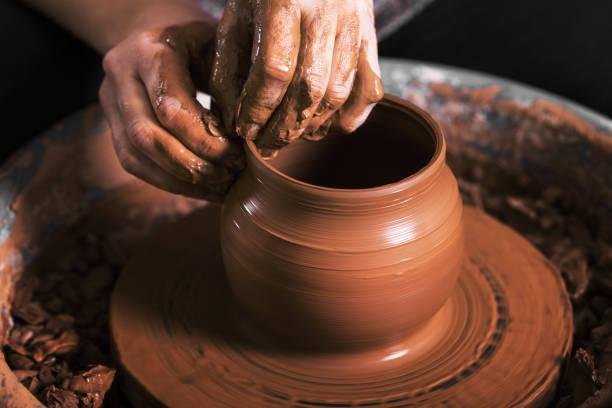 Ceramic bowl in hand